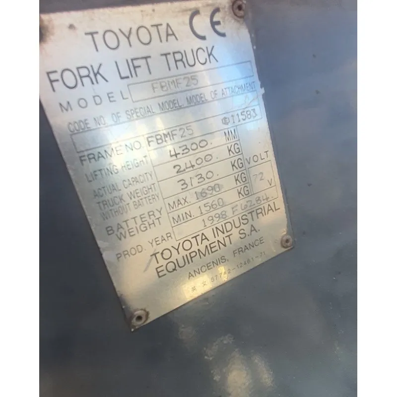 toyota fbmf25 5